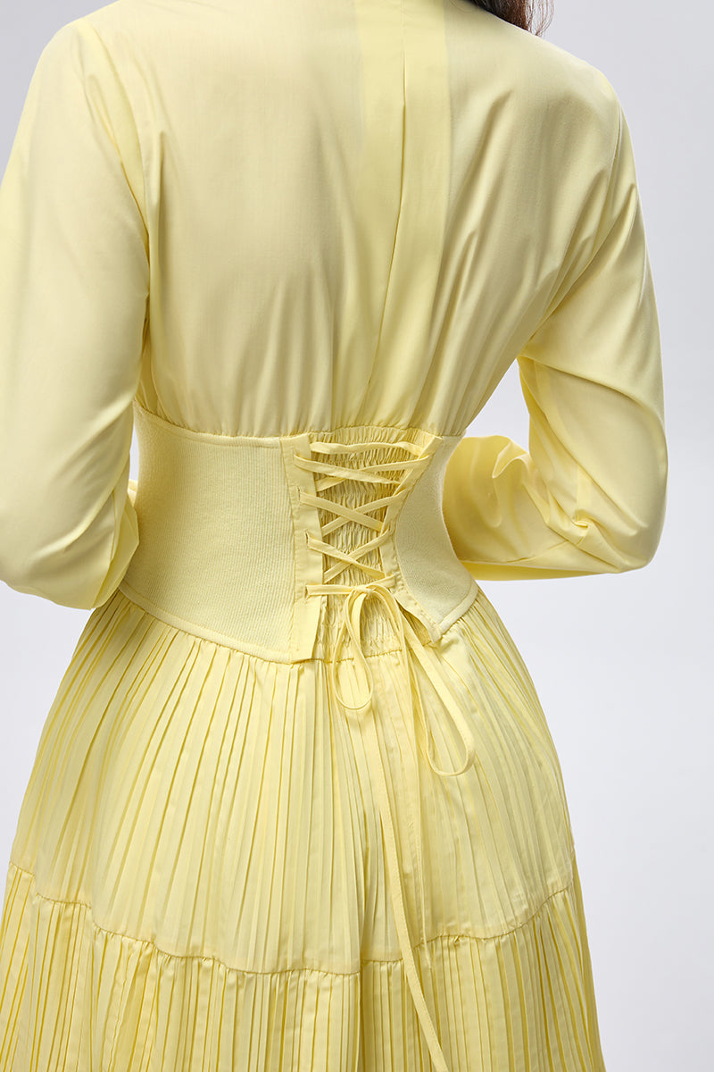 Corset Waist Maxi Dress