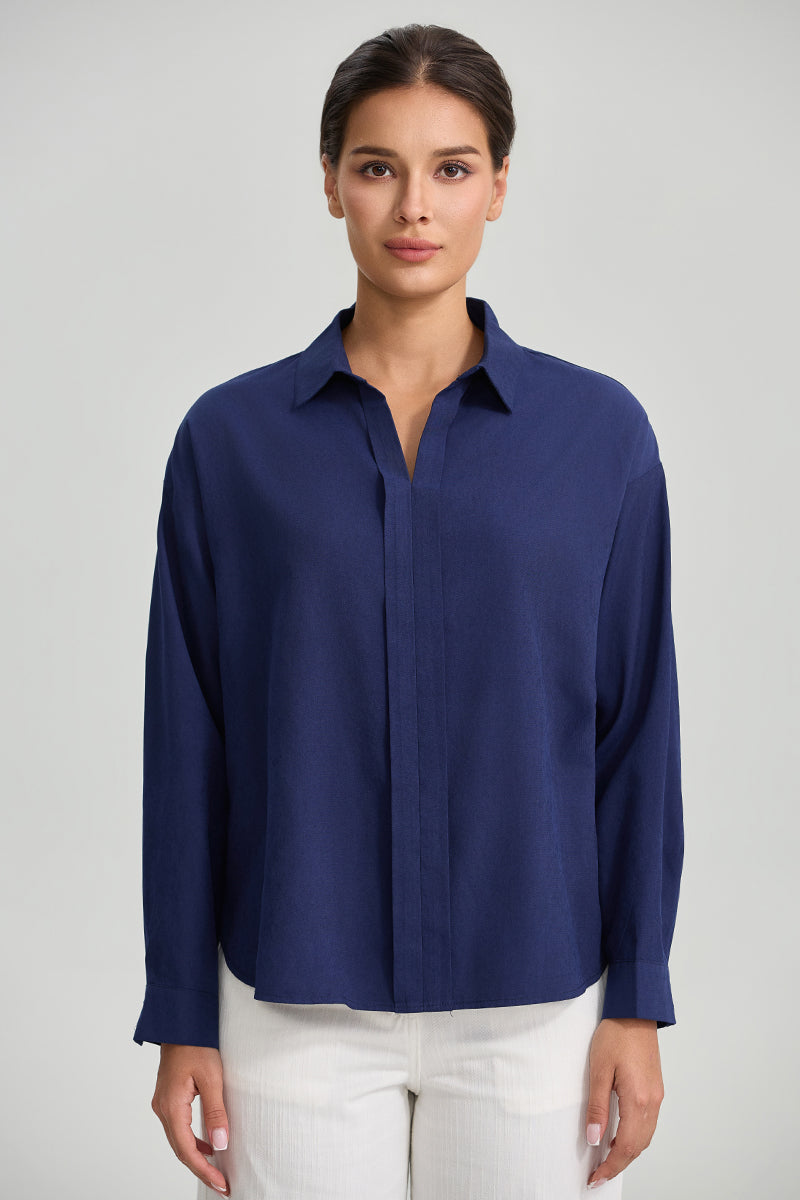 Long Sleeve Relaxed Fit Shirt