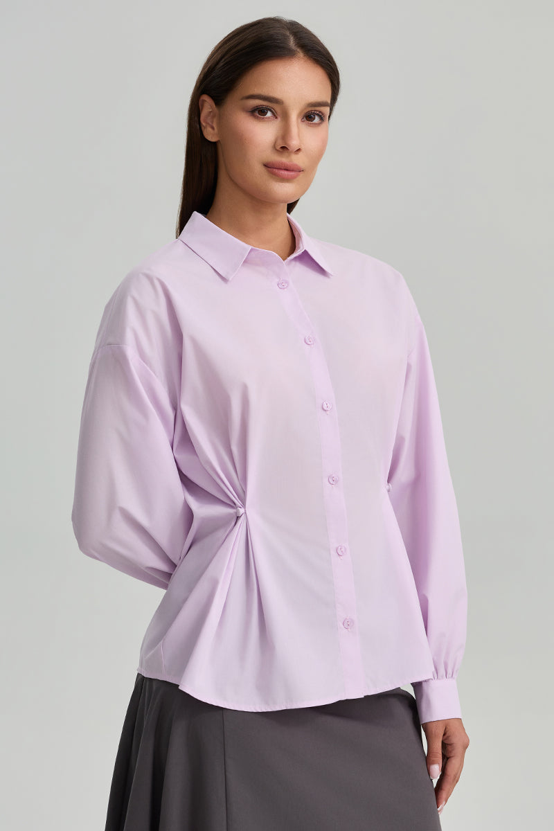 Side Detail Long Sleeve Shirt