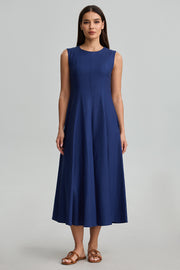 Sleeveless Fit And Flare Dress
