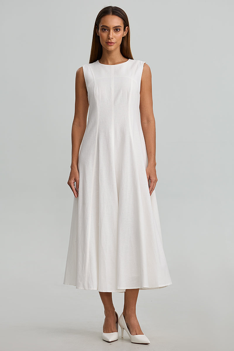 Sleeveless Fit And Flare Dress