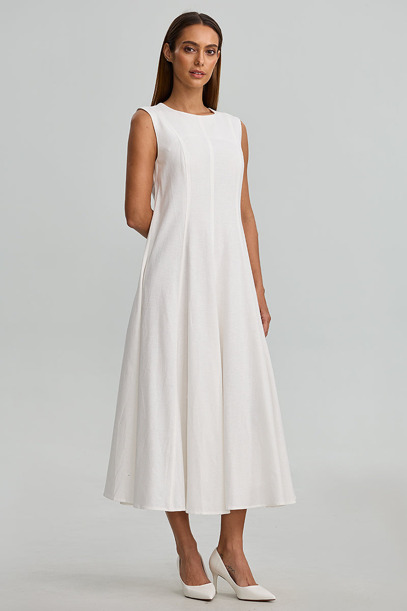 Sleeveless Fit And Flare Dress