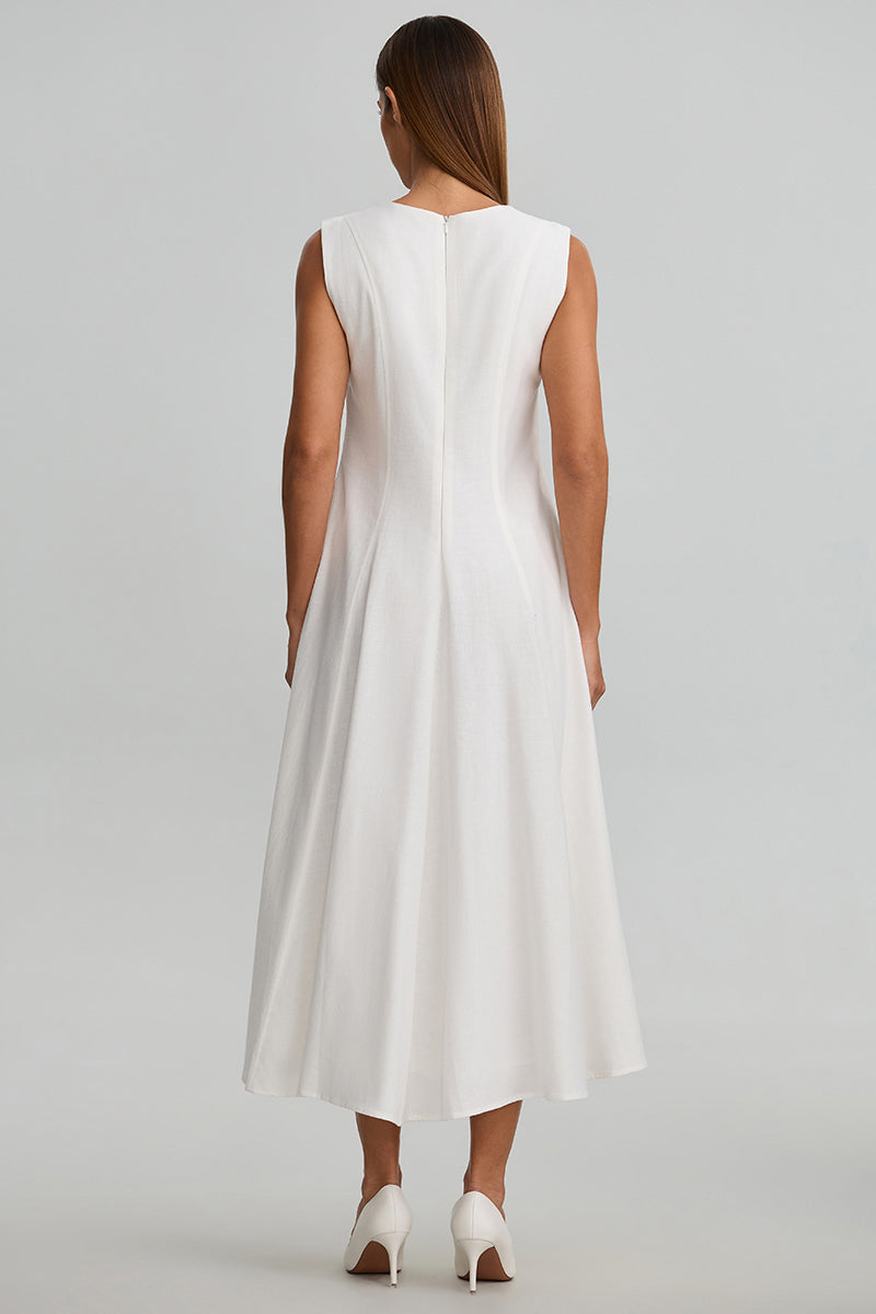 Sleeveless Fit And Flare Dress