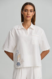 Embroidered Short Sleeve Shirt