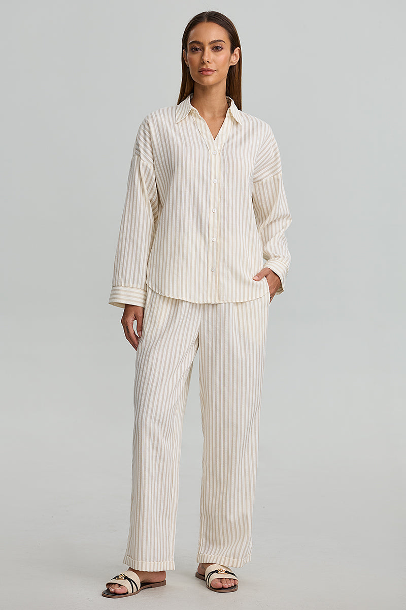 Striped Wide Leg Pants
