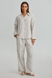 Striped Wide Leg Pants