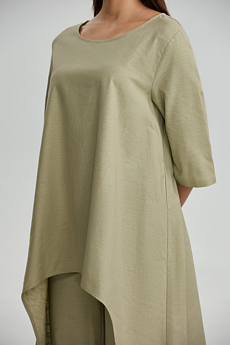 Longline Asymetric Blouse