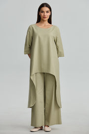 Wide Leg Belt Detail Pants