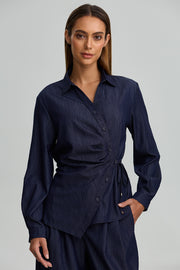 Asymmetric Wrap Shirt
