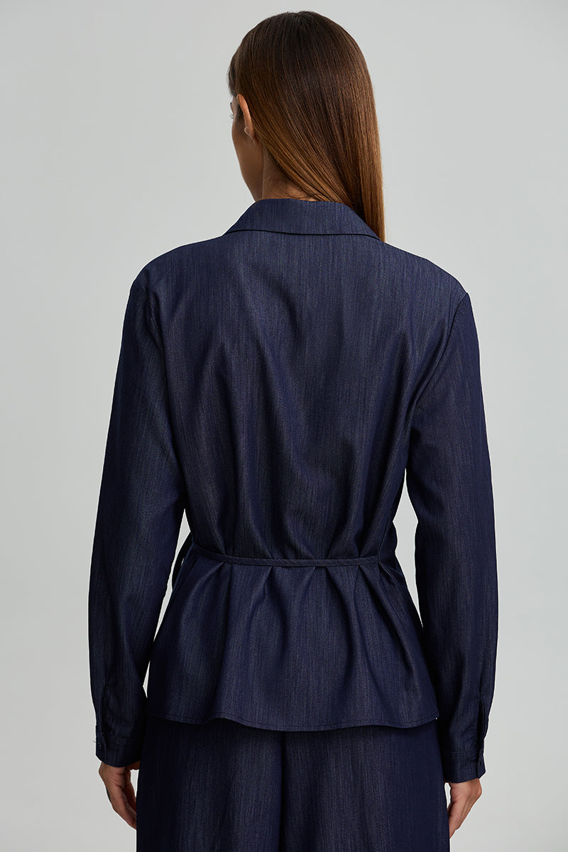 Asymmetric Wrap Shirt