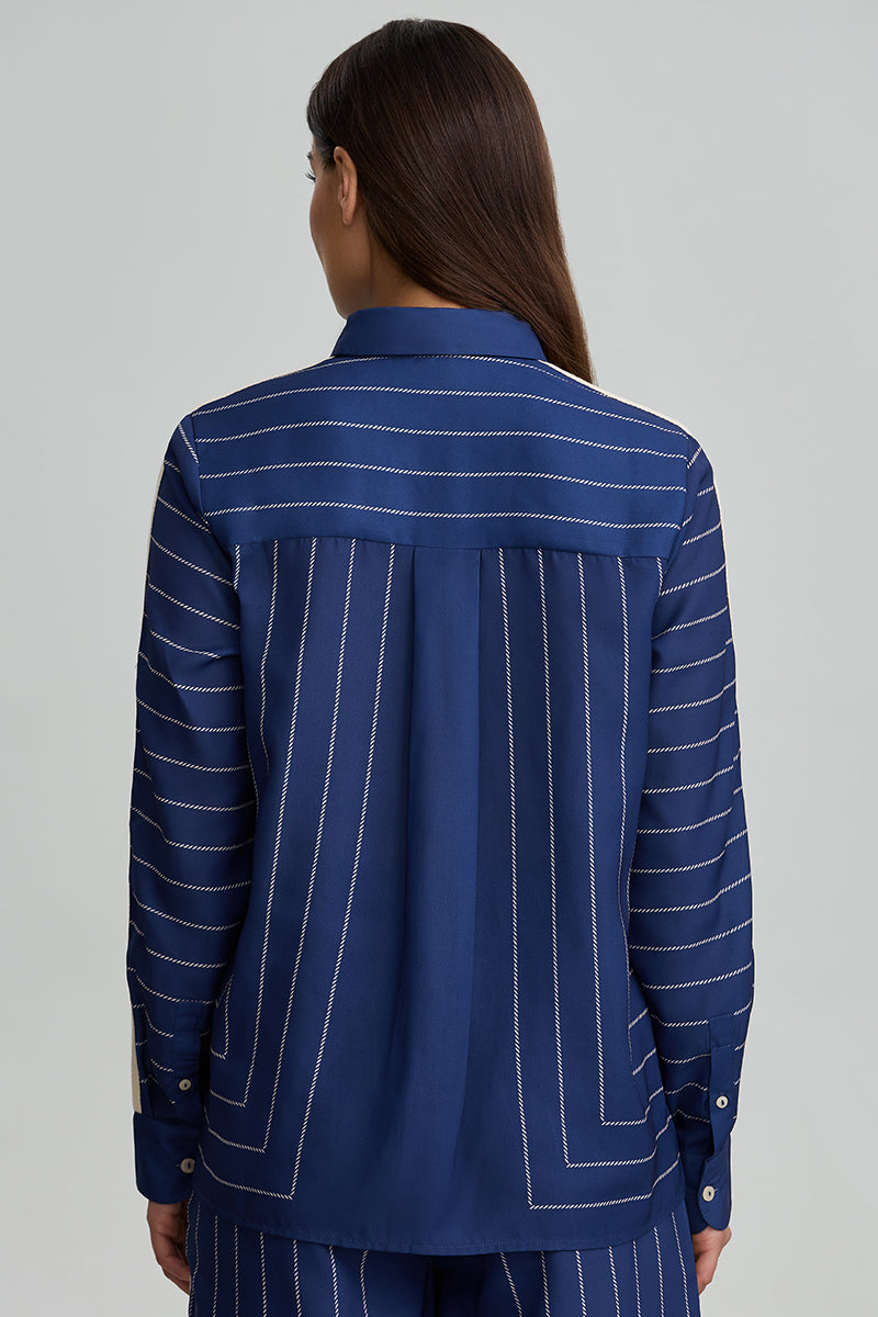 Striped Button Front Shirt