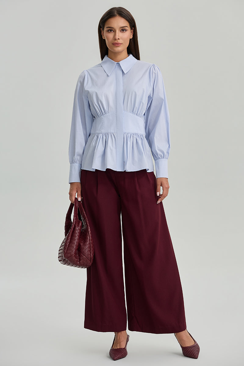 Pleated Belted Pants