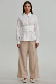Wide Leg Pleated Pants