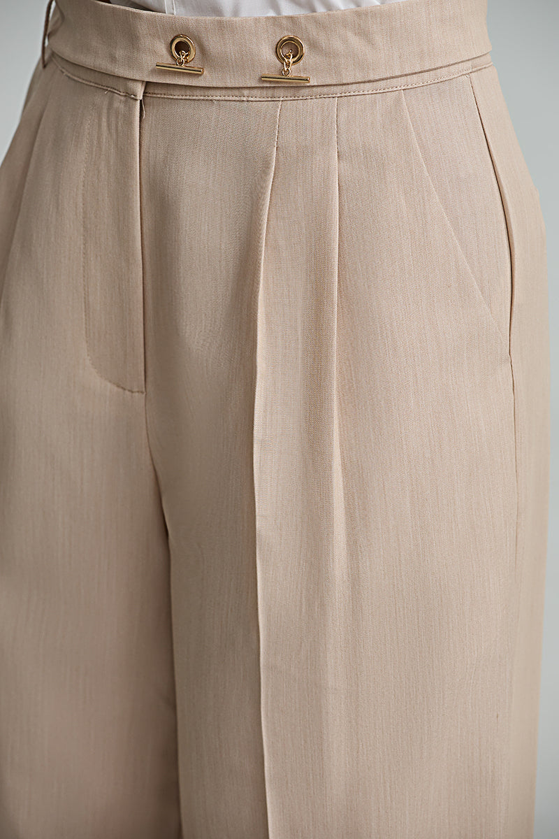 Wide Leg Pleated Pants