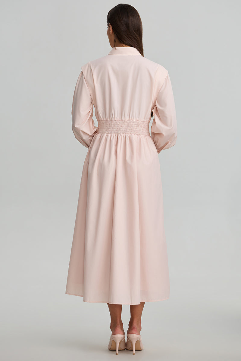 Structured Shoulder Shirt Dress