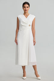 Sleeveless Pleated Dress