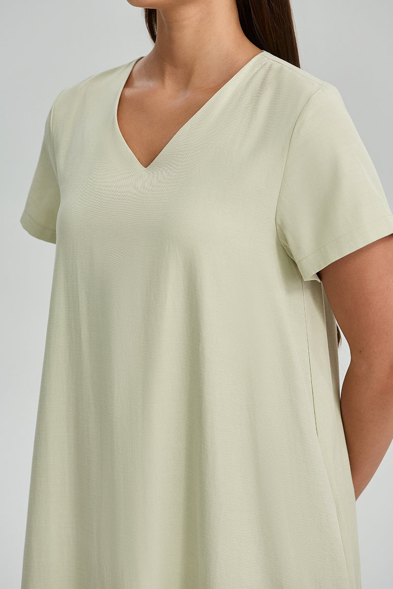 Ruffle Short Sleeve Dress