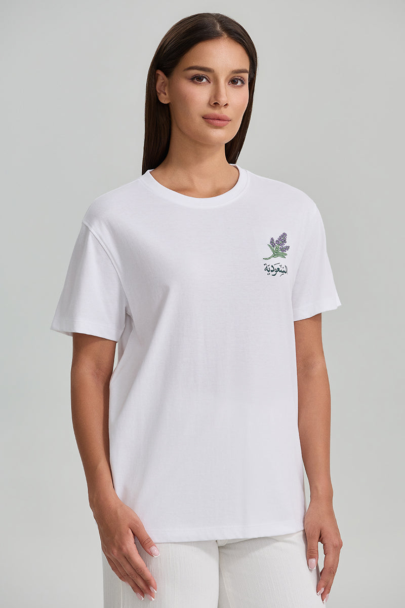 Saudi Floral Short Sleeve T-Shirt