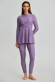 Modest Swimwear with Wrap Front