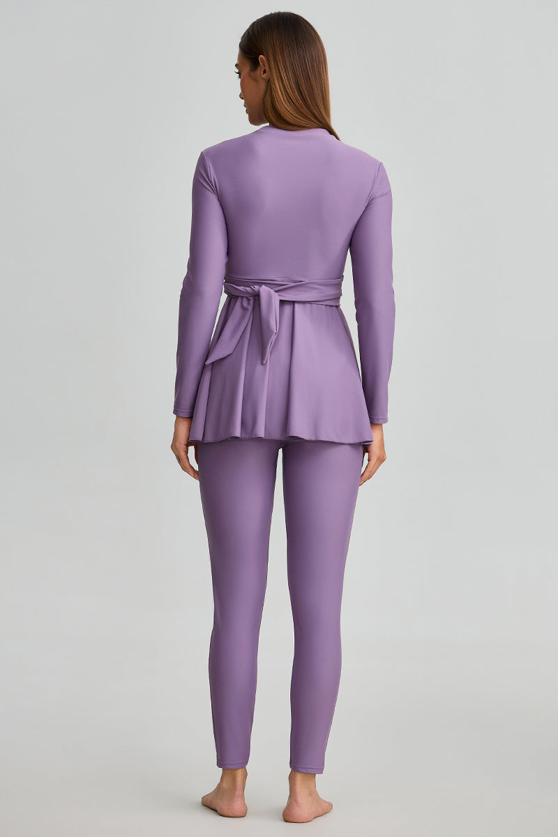 Modest Swimwear with Wrap Front