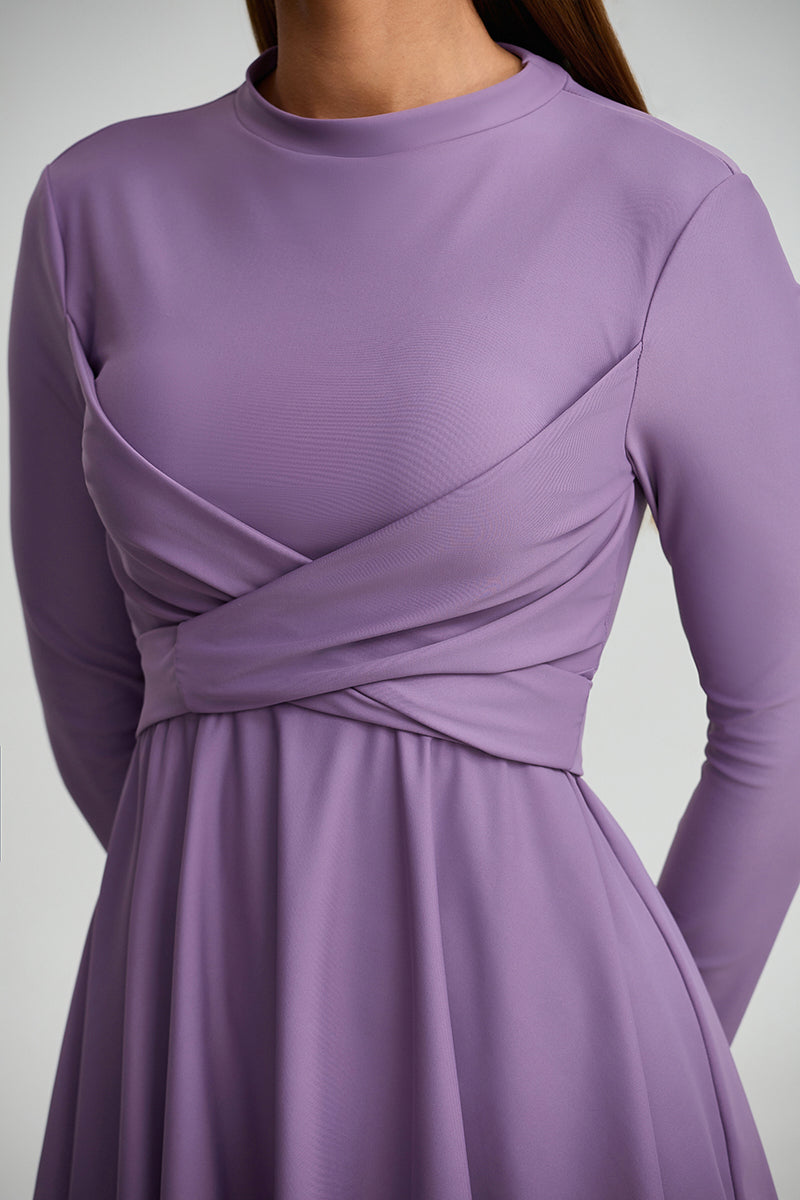 Modest Swimwear with Wrap Front