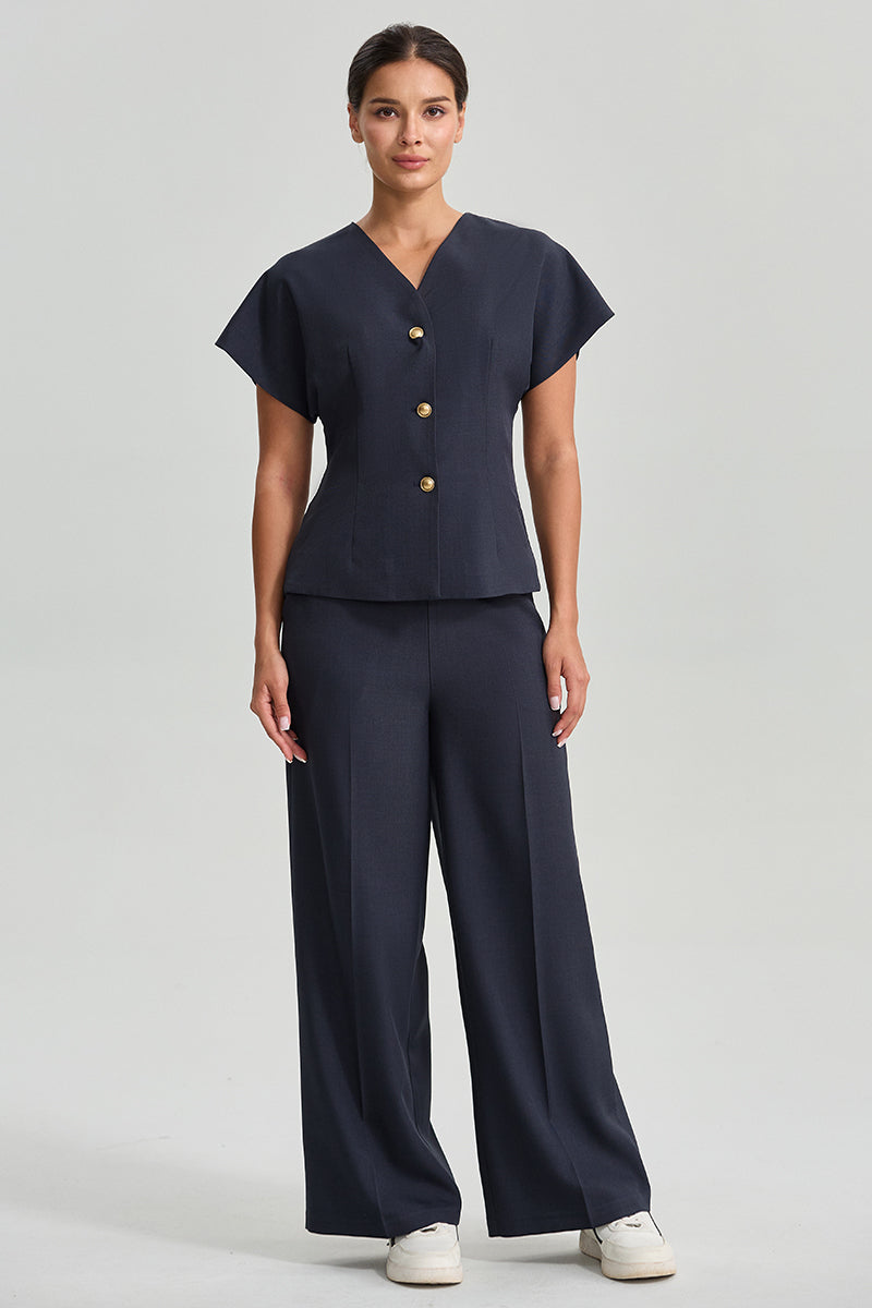 Tailored Wide Leg Pants