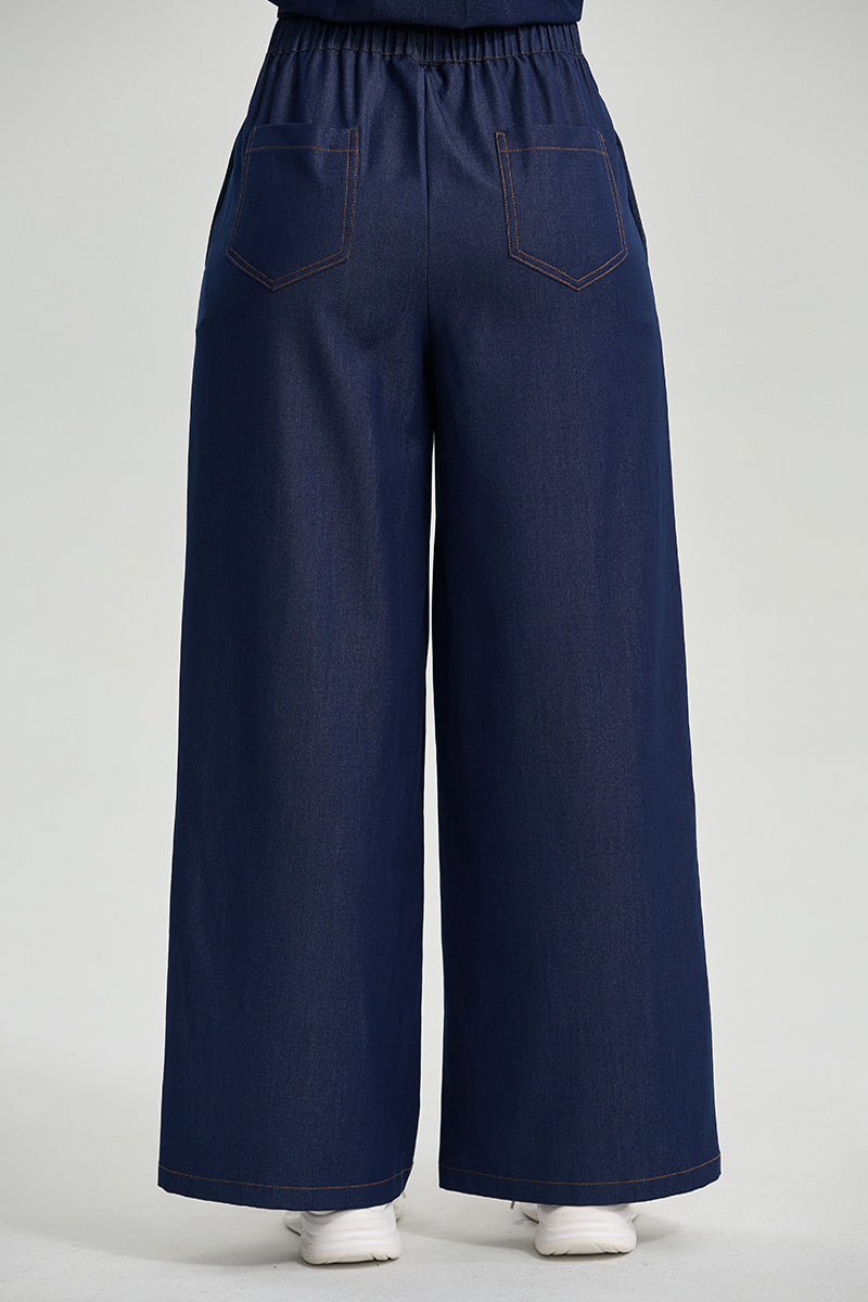 Wide Leg Denim Pants
