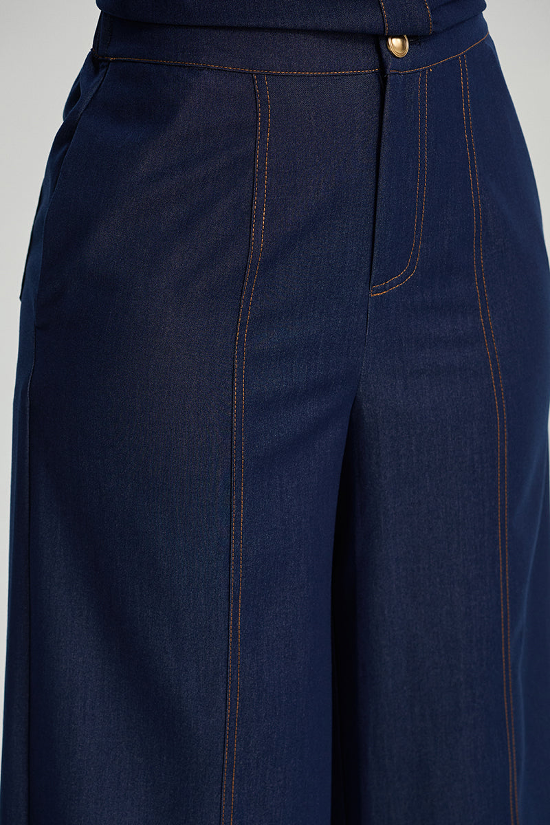 Wide Leg Denim Pants
