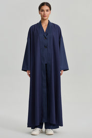 Open Front Wide Sleeve Abaya