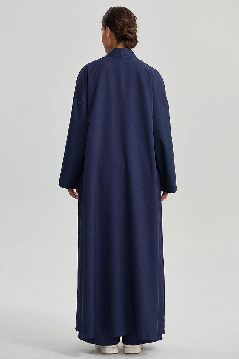 Open Front Wide Sleeve Abaya