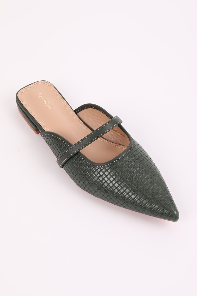 Pointed Toe Mule Flats