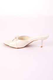 Heeled Sandals With Bow