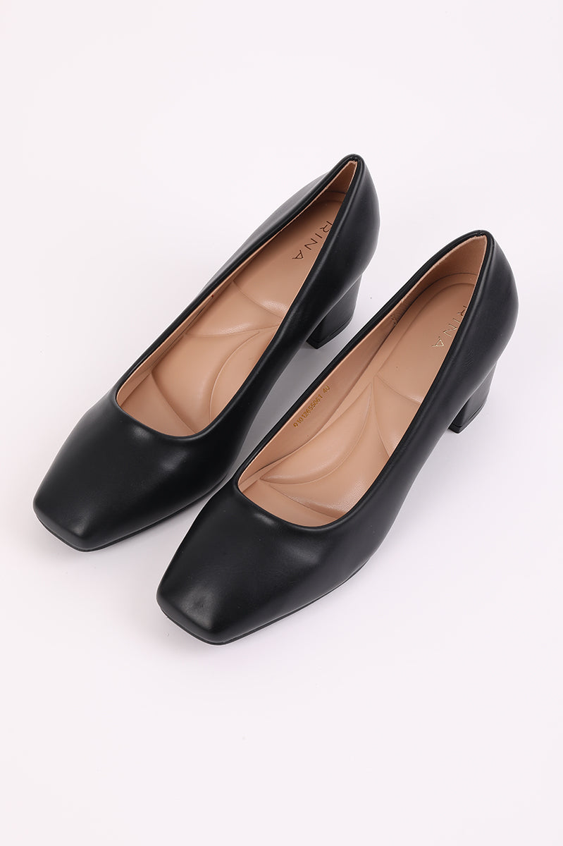 Square Toe Low Heel Shoes