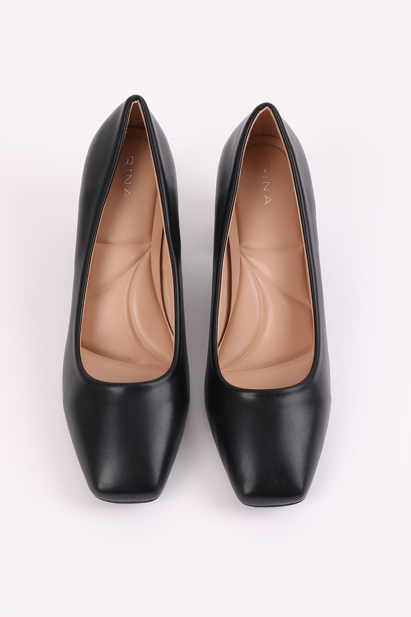 Square Toe Low Heel Shoes