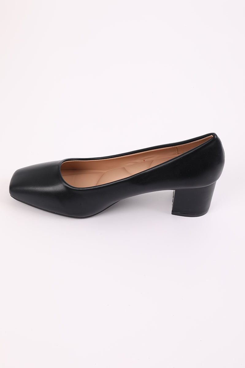 Square Toe Low Heel Shoes