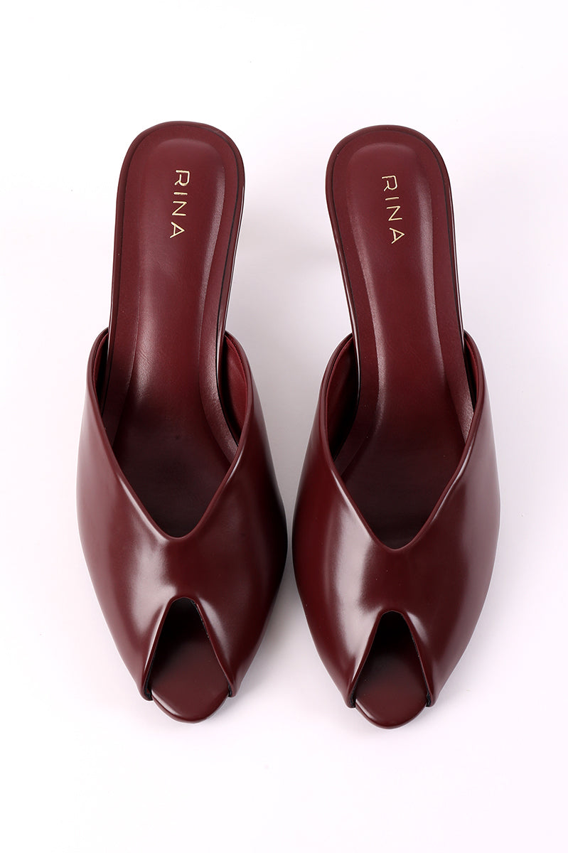 Low Heel Peep Toe Sandals