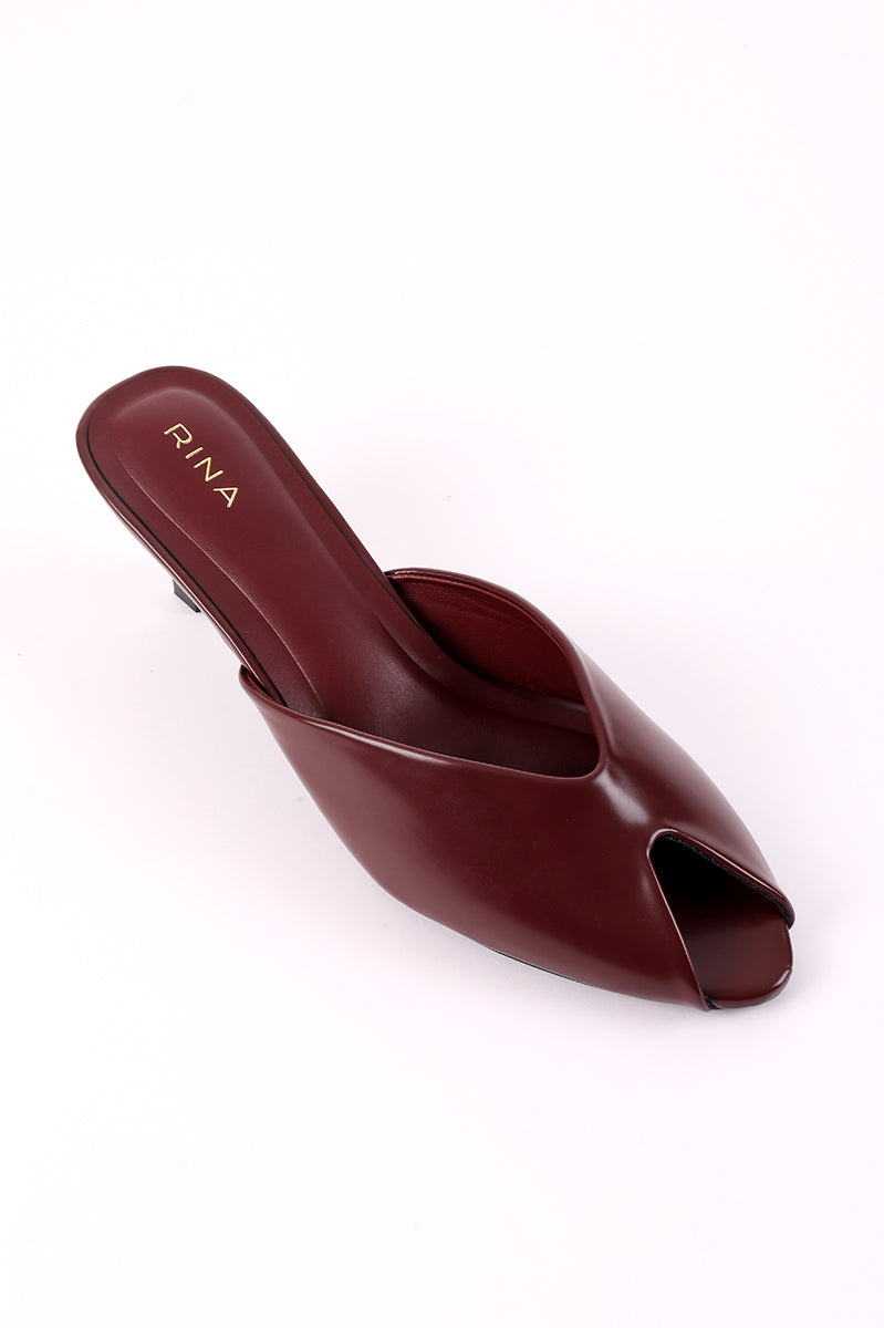 Low Heel Peep Toe Sandals