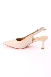 Pointed Toe Slingback Low Heels