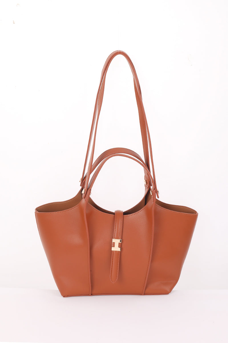 Structured Tote Bag With Strap
