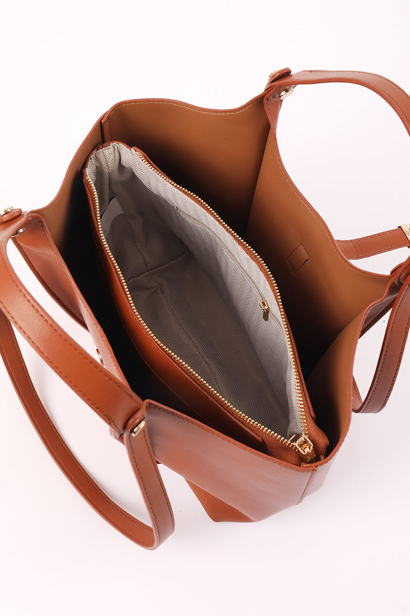 Structured Tote Bag With Strap