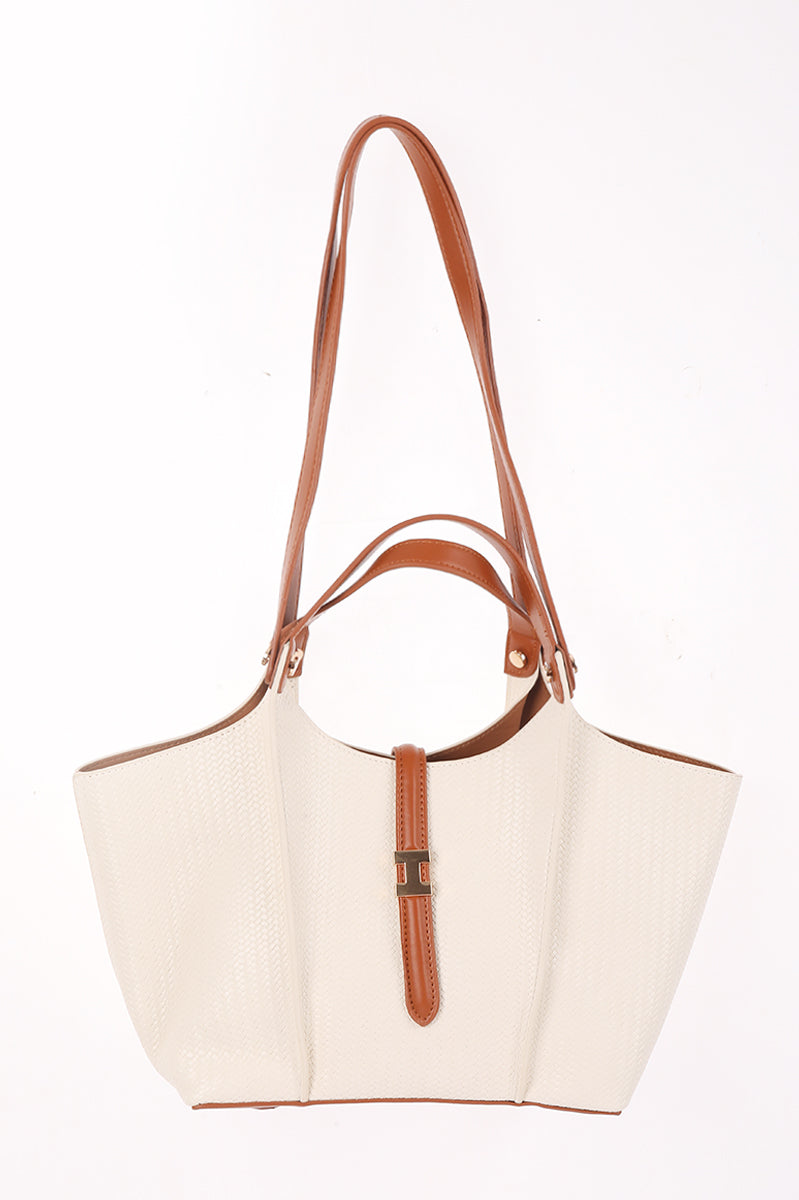Structured Tote Bag With Strap