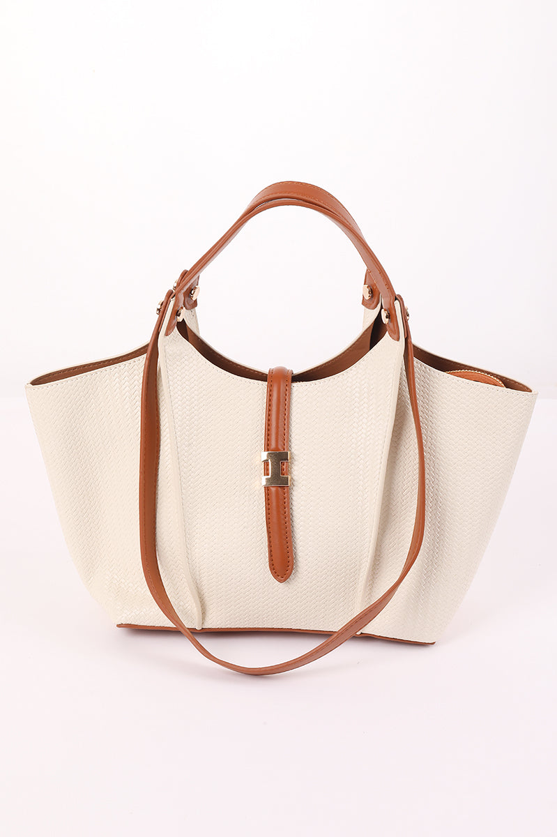 Structured Tote Bag With Strap