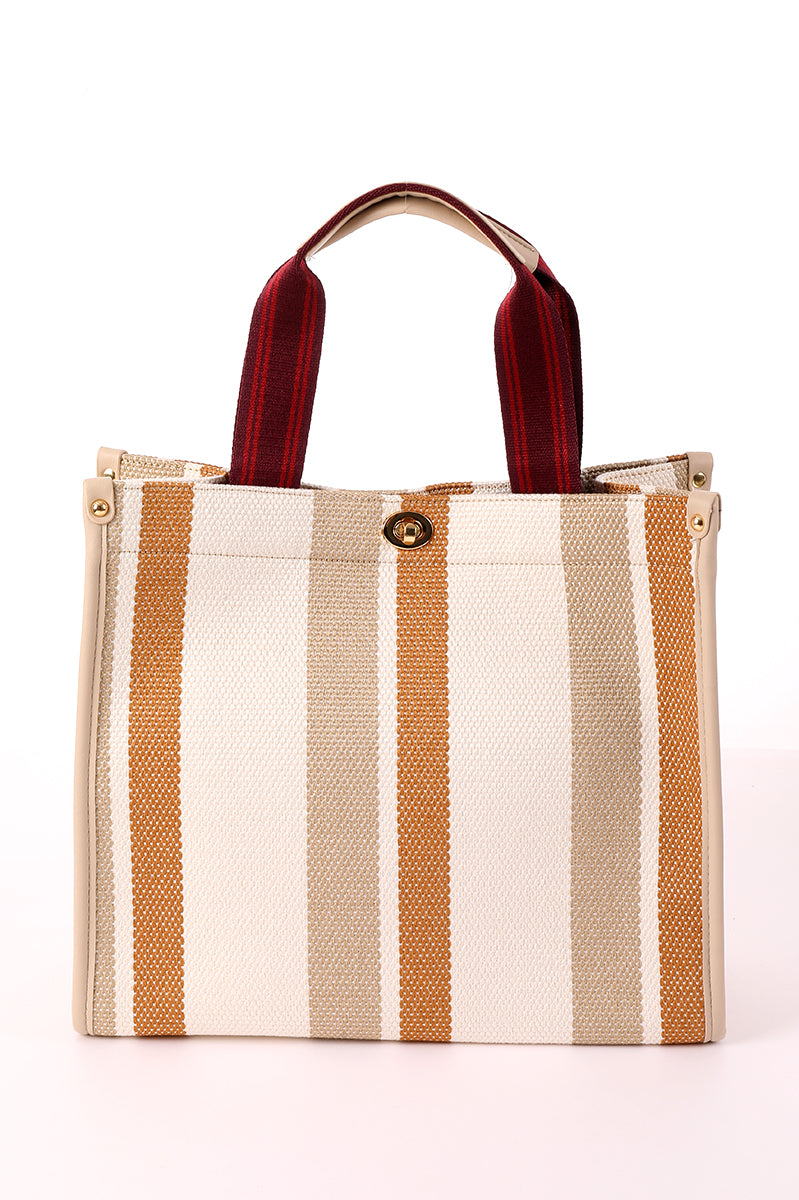 Striped Tote Bag