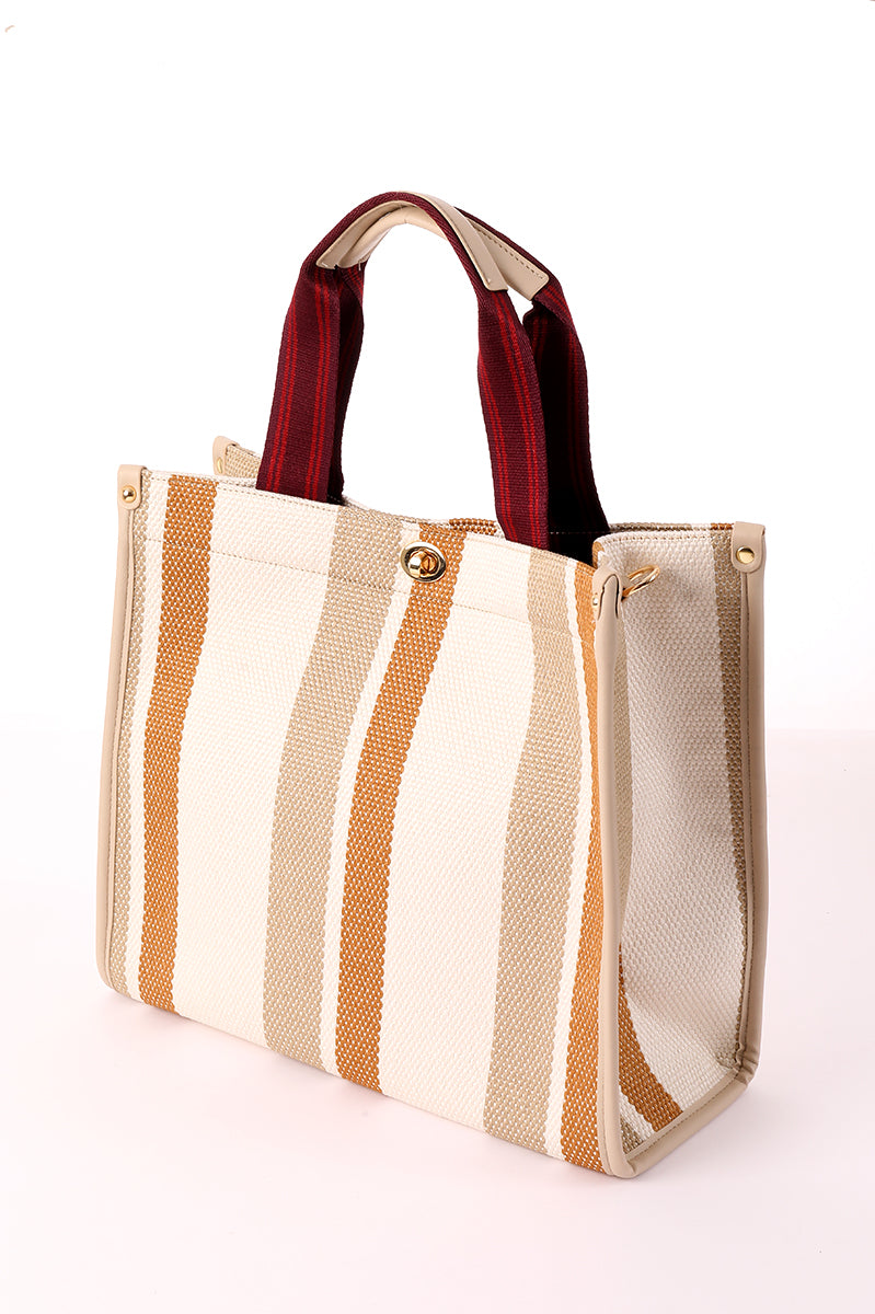 Striped Tote Bag