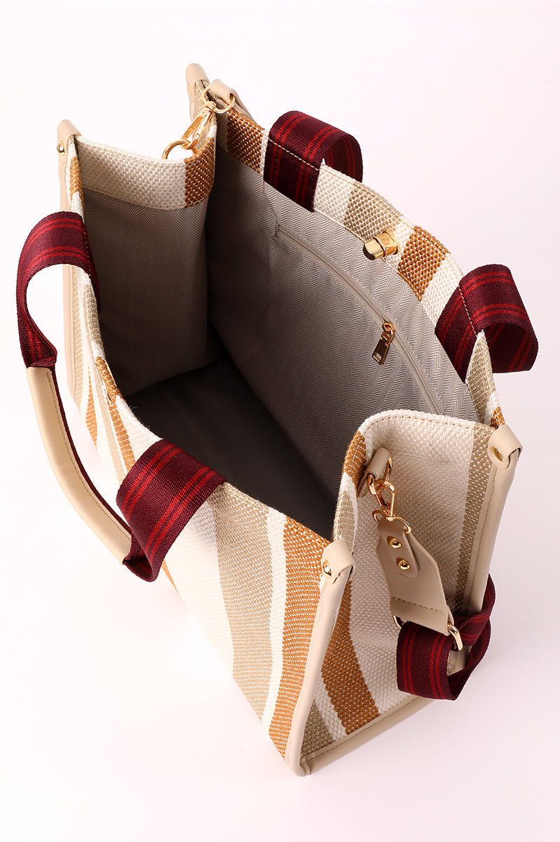 Striped Tote Bag