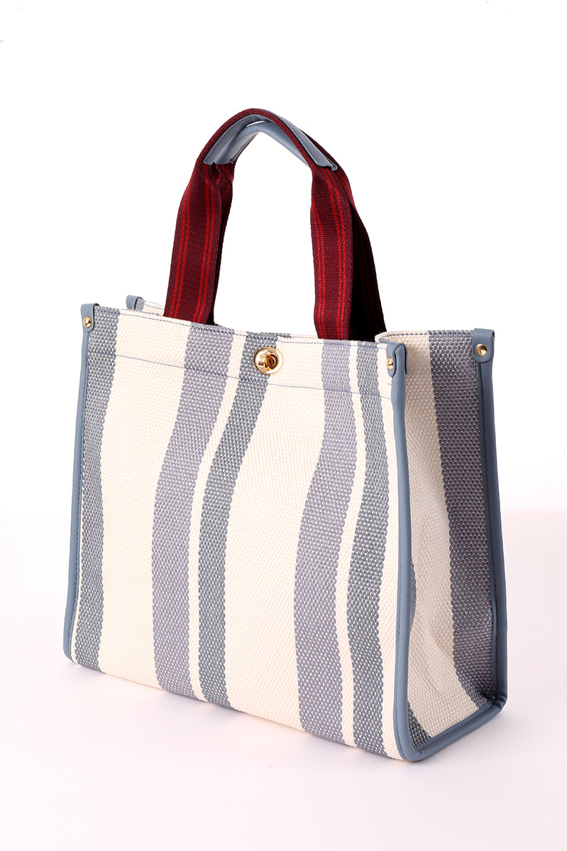 Striped Tote Bag