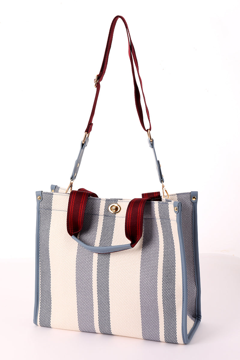 Striped Tote Bag