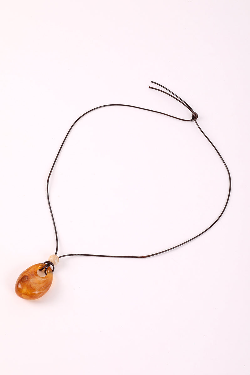 Cord Necklace With Pendant