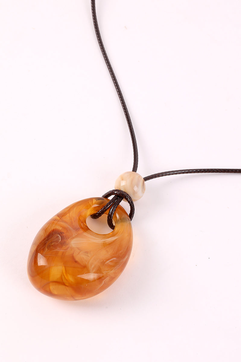 Cord Necklace With Pendant