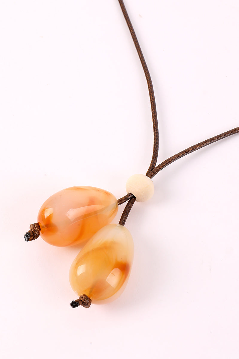 Cord Necklace With Pendants